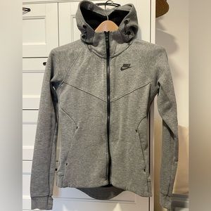 Size S Gray Mock neck Nike hoodie